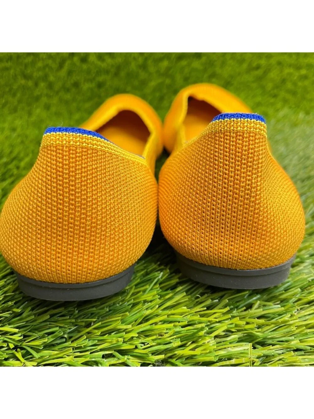 Rothy's The Flat Womens Size 8 Yellow Casual Classic Slip On Ballet Flats Shoes